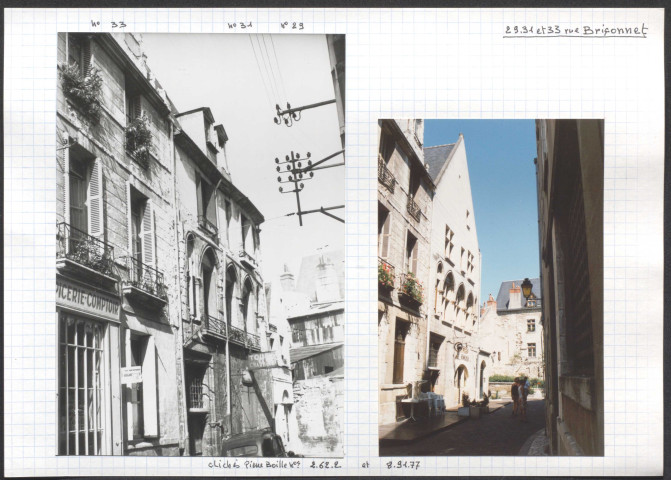 29, 31 et 33 rue Briçonnet.