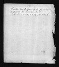 Collection du greffe. Baptêmes, mariages, sépultures, 1724-1726 - Les années 1690-1723 sont lacunaires dans cette collection