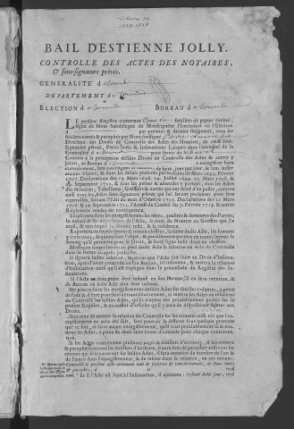 1738 (1 décembre)-1739 (22 janvier)