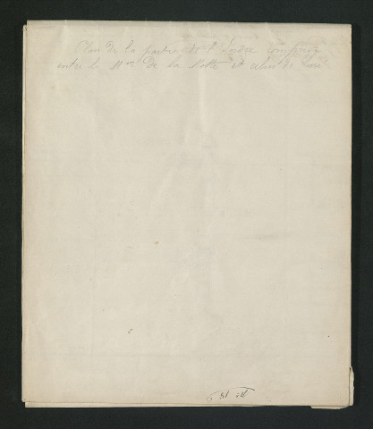 Plan et profils (5 juillet 1840)