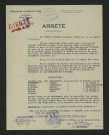Arrêté préfectoral portant instruction sur la manœuvre des vannes pour la période du 2 au 15 novembre 1953 (31 octobre 1953)