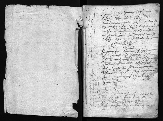 Collection communale. Baptêmes, mai 1646-mars 1649