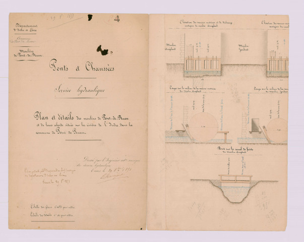 Plan et détails (29 octobre 1851)