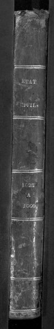 Collection communale. Baptêmes, mariages, sépultures, 1623-1660 - Ce registre contient des mariages pour la période 1661-1667