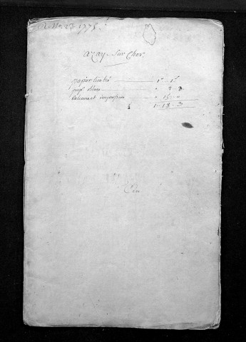 Collection du greffe. Baptêmes, mariages, sépultures, 1775-1776