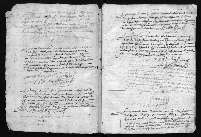 Collection communale. Baptêmes, mariages, sépultures 1632-1647