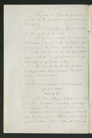 Ordonnance royale valant règlement d'eau (2 décembre 1844)