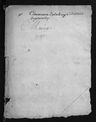 Mariages, 1793-an II