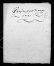 Collection du greffe. Baptêmes, mariages, sépultures, 1790