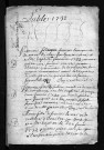 Collection communale. Baptêmes, mariages, sépultures, 1732-1736