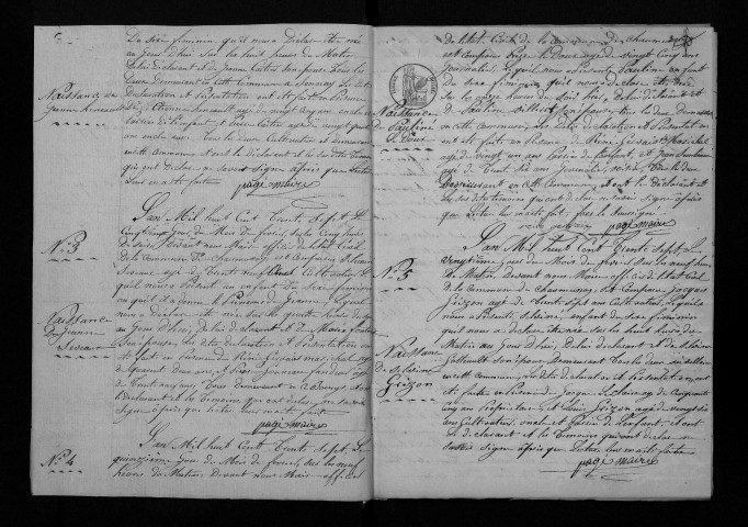 Naissances, 1837-1886