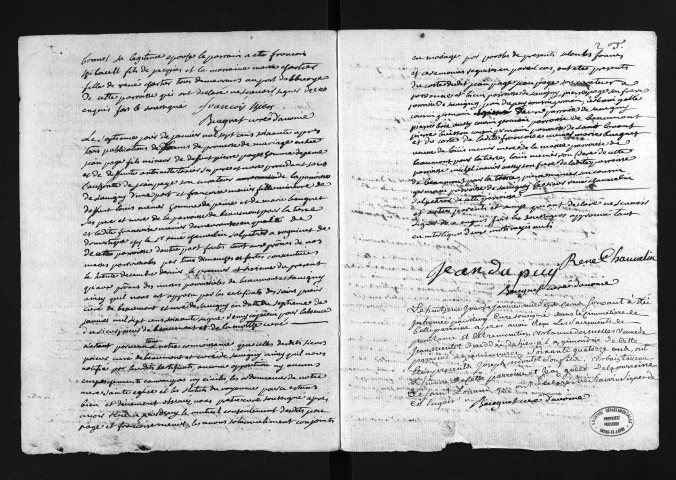 Collection du greffe. Baptêmes, mariages, sépultures, 1760