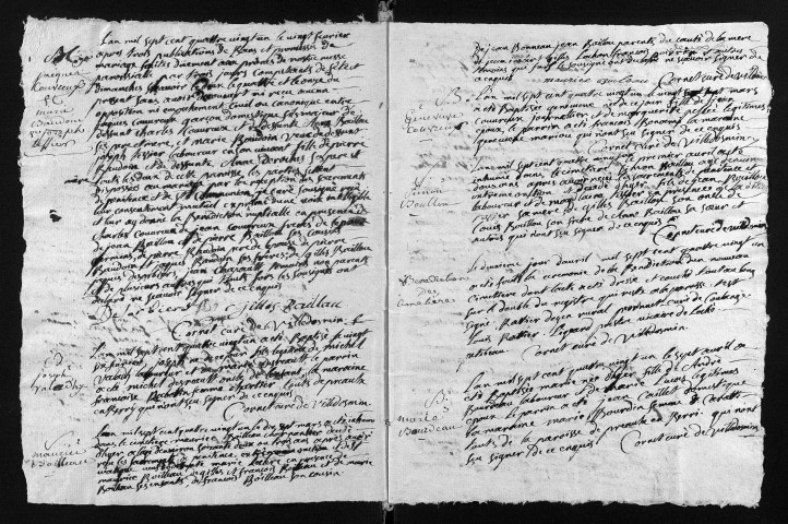 Collection du greffe. Baptêmes, mariages, sépultures, 1781