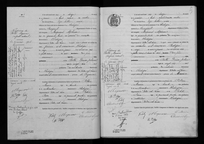 Naissances, 1906-1922