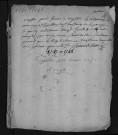 Collection du greffe. Baptêmes, mariages, sépultures, 1746-1749