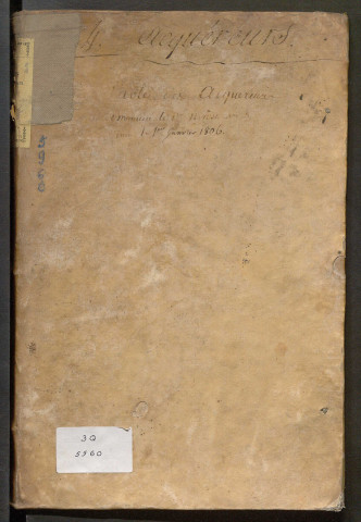 an VIII-an XIV – N° d'origine : 4