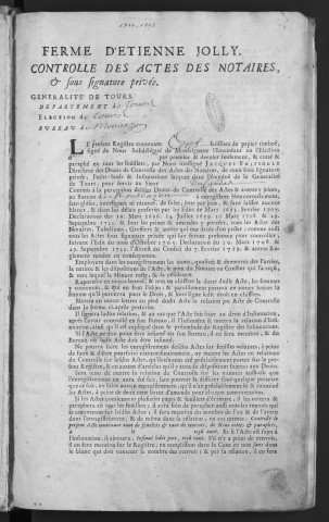 1734 (5 novembre)-1735 (31 août)