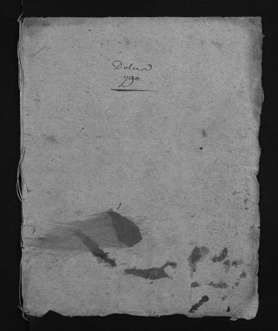 Collection du greffe. Baptêmes, mariages, sépultures, 1790