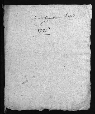 Collection du greffe. Baptêmes, mariages, sépultures, 1786