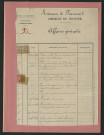 Affaires générales : Francueil et Luzillé (1849-1858) - dossier complet