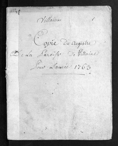 Baptêmes, mariages, sépultures, 1763