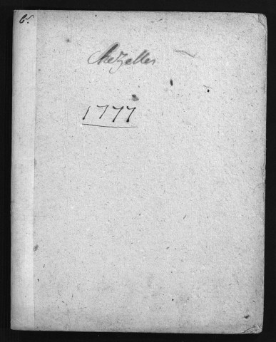 Collection du greffe. Baptêmes, mariages, sépultures, 1777