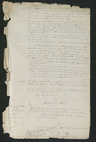 Arrêté préfectoral valant règlement d'eau (25 septembre 1841)