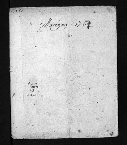 Baptêmes, mariages, sépultures, 1761