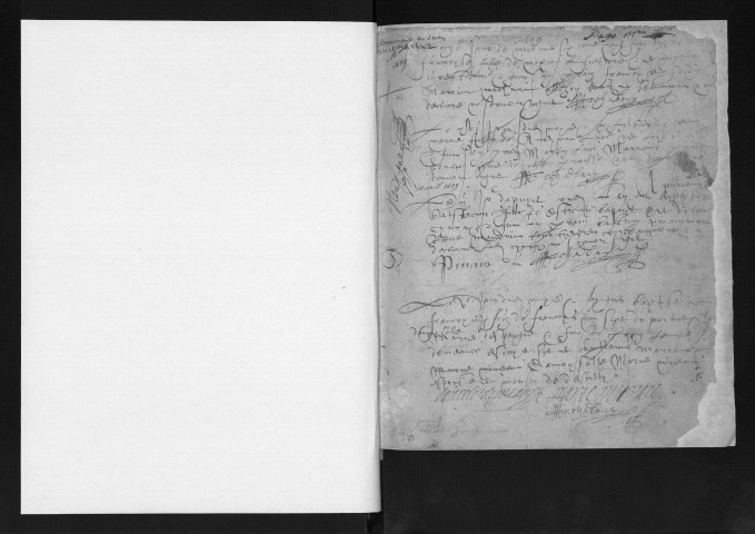 Collection communale. Baptêmes, mariages, 1609-1642 - Baptêmes, mariages, sépultures, 1643-1674