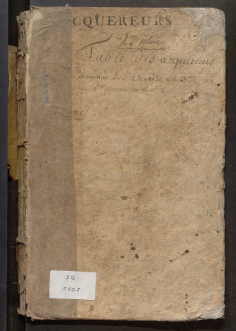 an III-an XI – N° d'origine : 2