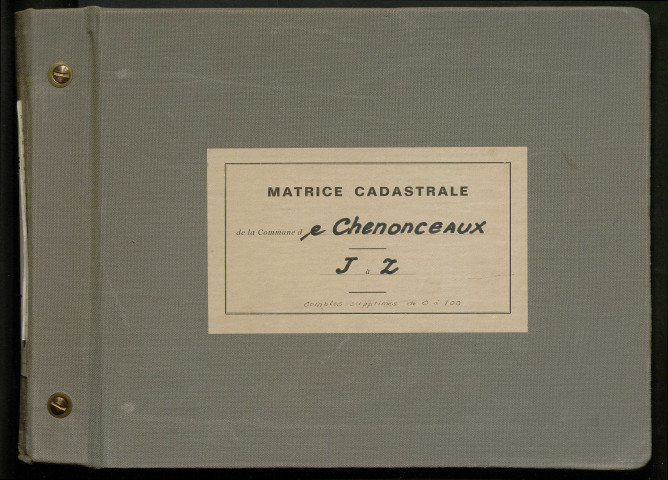 Comptes actifs J - Z. Comptes supprimés 1-99.