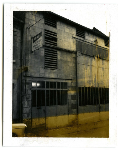 Loches, 34 rue Bourdillet. Atelier d'électricité générale. Projet de transformation en atelier et appartement. Architecte : Emile Coutier. Commanditaire : SEREL. Pièces écrites.