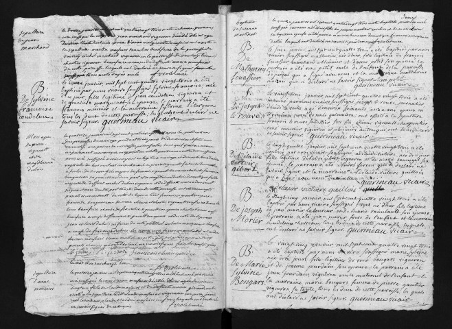 Collection du greffe. Baptêmes, mariages, sépultures, 1783