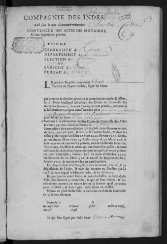 1722 (20 octobre)-1723 (27 janvier)
