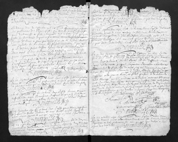 Collection communale. Baptêmes, mariages, sépultures, 1680-1682