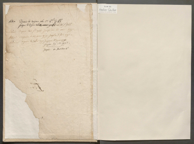 1787-an X – N° d'origine : 4