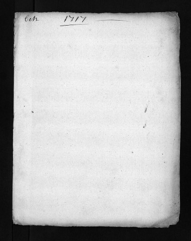 Collection du greffe. Baptêmes, mariages, sépultures, 1717