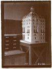 Paris. Construction de la gare d'Orsay (1898-1900) : Vue d'une maquette.