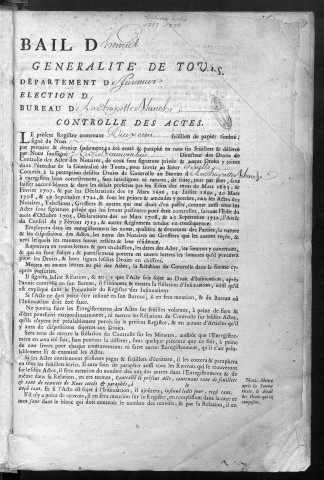 Contrôle des actes des notaires et des actes sous seing privé - 1757 (9 avril)-1759 (28 septembre)