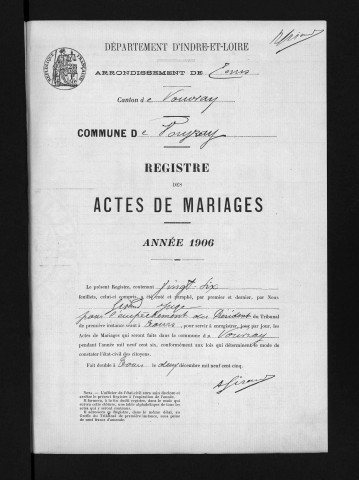 Mariages, 1906-1908