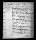 Baptêmes, mariages, sépultures, 1723