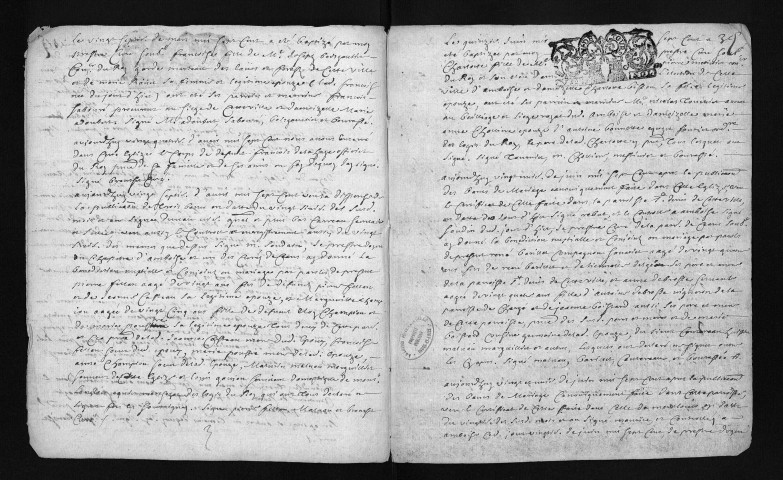 Collection du greffe. Baptêmes, mariages, sépultures, 1700 - Les années 1701-1706 sont lacunaires dans cette collection