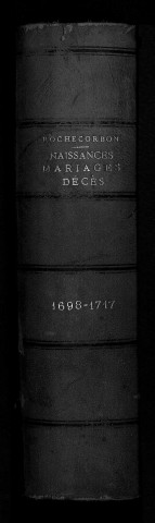 Collection communale. Baptêmes, mariages, sépultures, janvier 1704