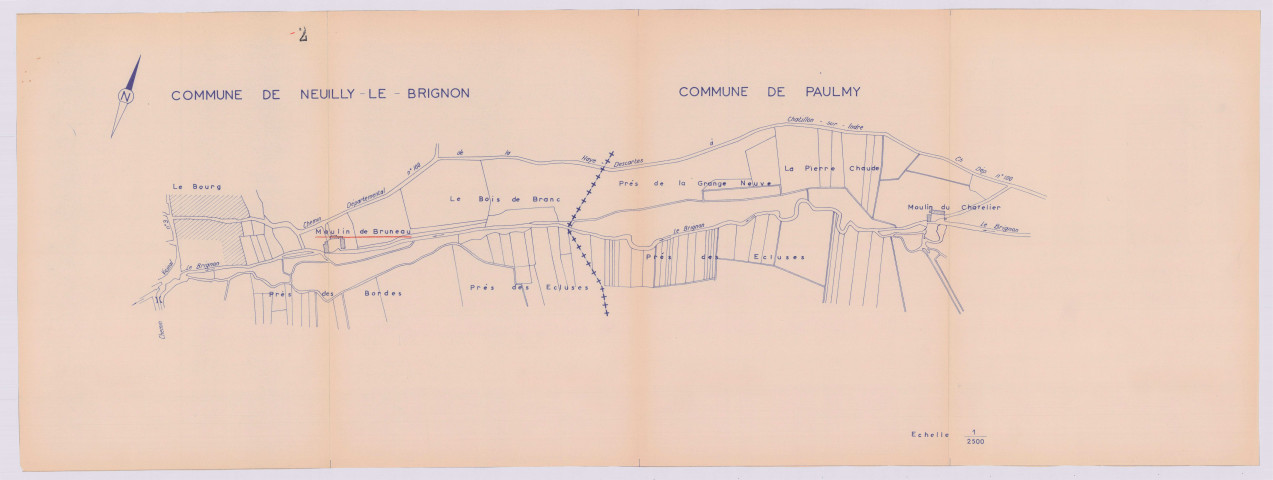 Désaffection du moulin : plan des lieux (1962)
