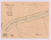 Plan des abords du moulin de Villebourg (10 octobre 1838)