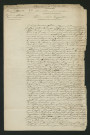 Plainte au sujet d'une hausse établie sur sur le déversoir du moulin (17 avril 1843)