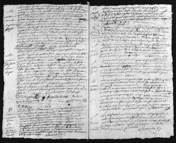 Collection du greffe. Baptêmes, mariages, sépultures, 1784