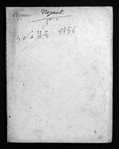 Collection du greffe. Baptêmes, mariages, sépultures, 1756