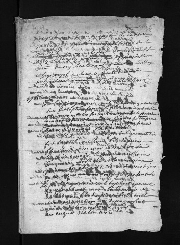 Collection du greffe. Baptêmes, mariages, sépultures, 1746-1747 - L'année 1745 est lacunaire dans cette collection