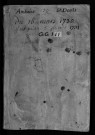 Collection communale. Baptêmes, mariages, sépultures, 1730-février 1731